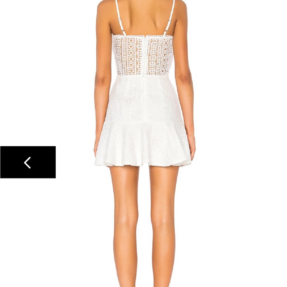 Superdown White Textured Mini Dress - Picture 4 of 6